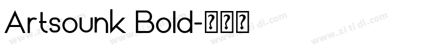 Artsounk Bold字体转换